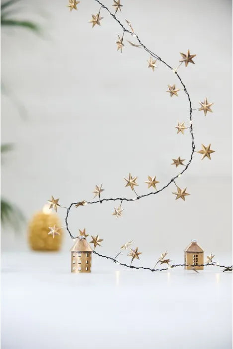 Star Light Garland - Antique Gold