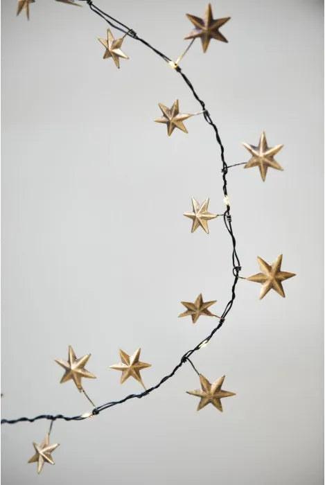 Star Light Garland - Antique Gold