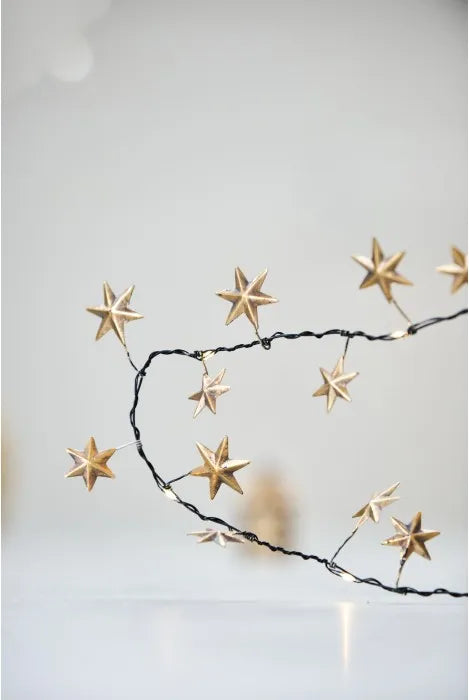 Star Light Garland - Antique Gold