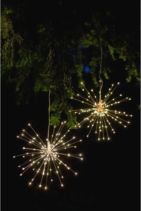 Starburst Hanging Light - Silver - 38 cm