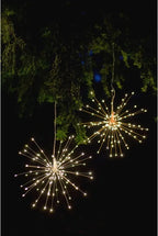 Starburst Hanging Light - Silver - 38 cm