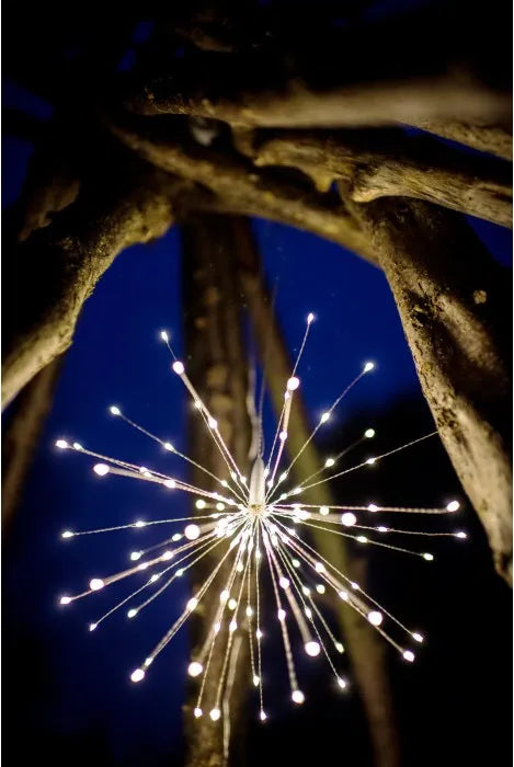 Starburst Hanging Light - Silver - 38 cm
