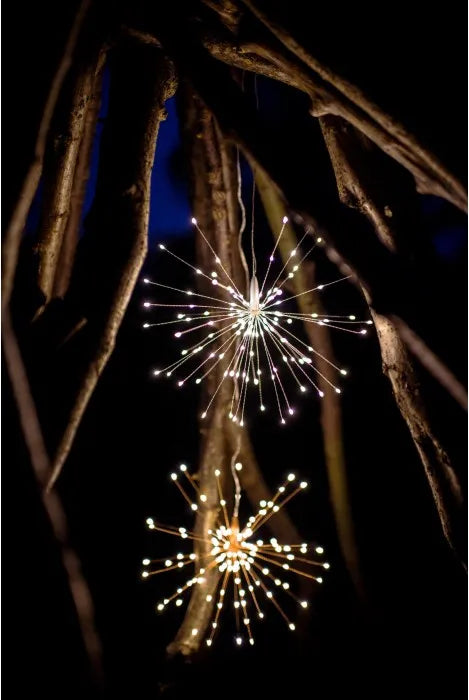 Starburst Hanging Light - Silver - 38 cm