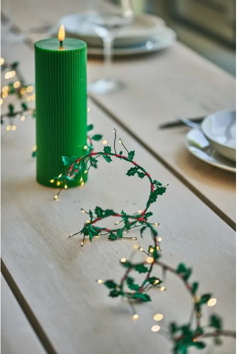 Holly Twine Light Garland - Multi - 1 m