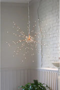 Large Starburst Hanging Light - Copper
