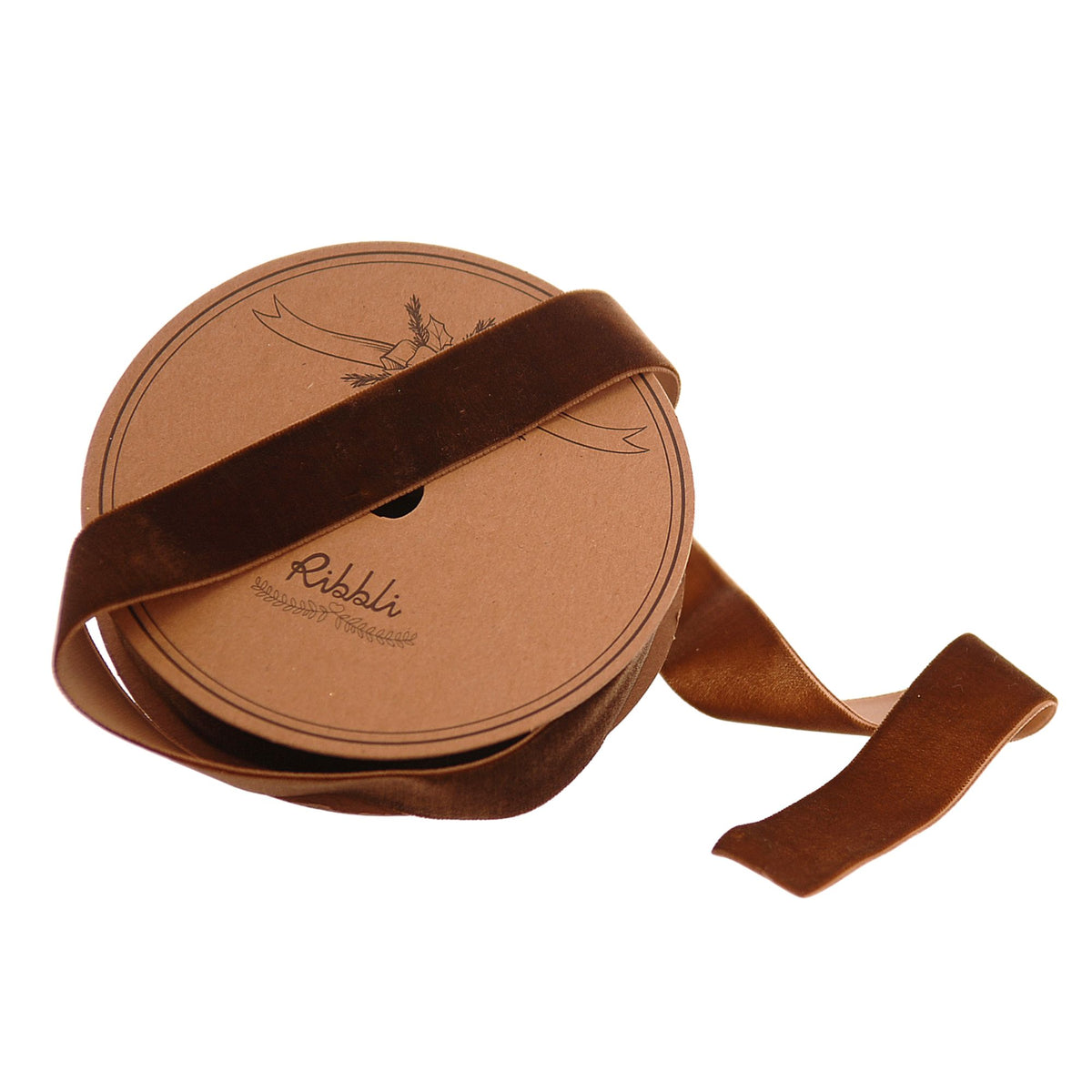 Dark Brown Ribbon 2.5 cm × 9 m