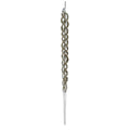 Clear Gold Glittered Spiral Glass Icicle - 23 cm