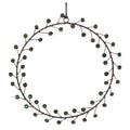 Green Jewel Metal Wreath - 18 cm