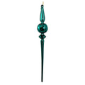 Shiny Emerald Glass Drop - 29 cm