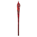 Shiny Red Twisted Glass Icicle - 25 cm