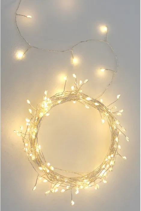 Cluster Light Garland - Silver - 7.5 m