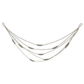 Silver Glass Beaded Multichain Garland - 60 cm