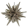 Silver Glittered 3D Star - 9 cm